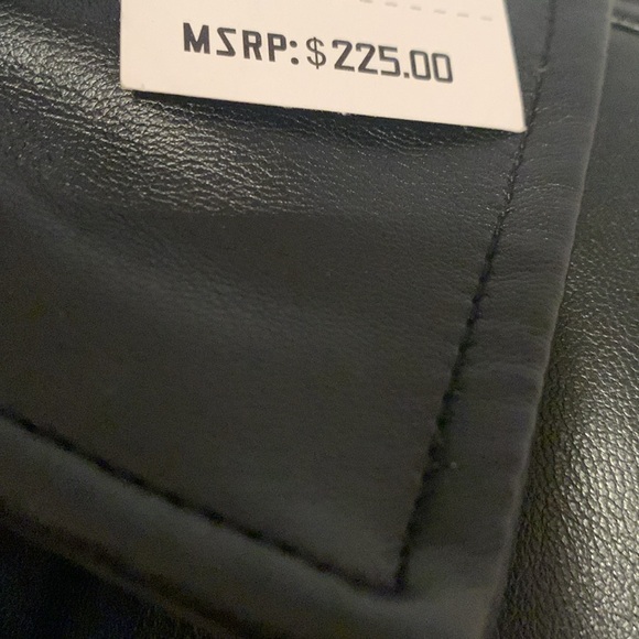 Men Black Vegan Leather - Picture 8 of 10